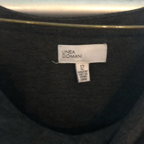 Dark Gray Linea Domani Dress . Gently used. - Picture 4 of 4